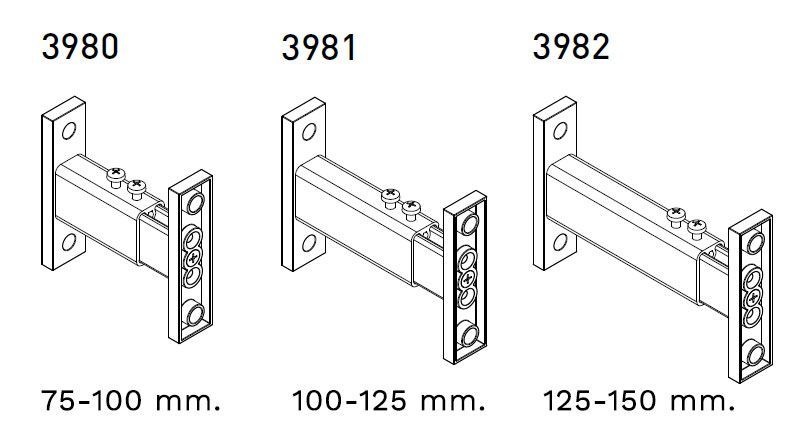 Avstandsbraketter til Zipscreen